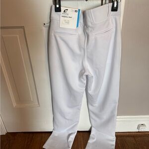 Youth White Baseball Pants